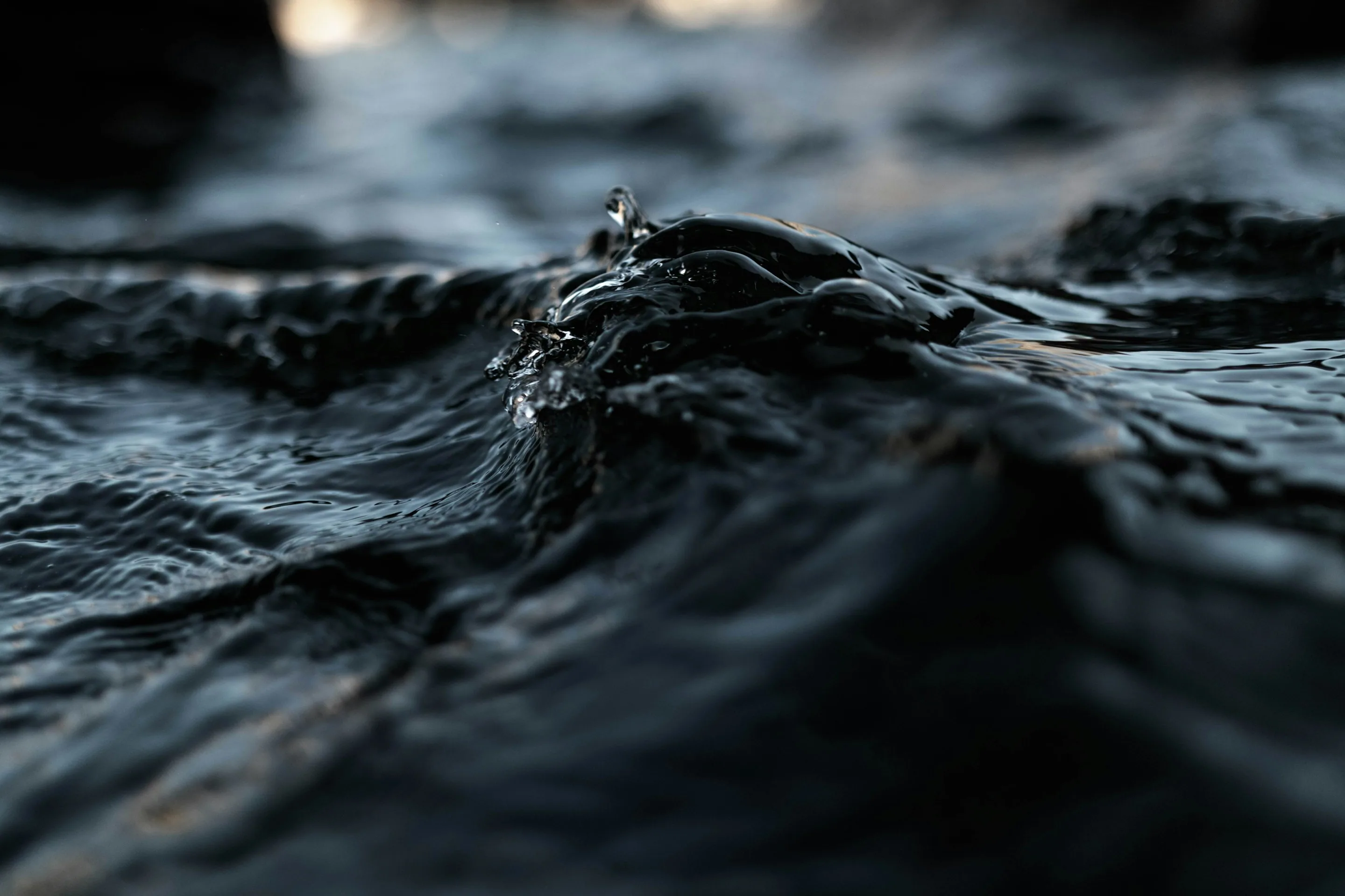 Dark water surface